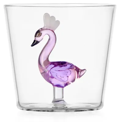 Tumbler Flamingo 30 cl Borosilikatglas handgefertigt
