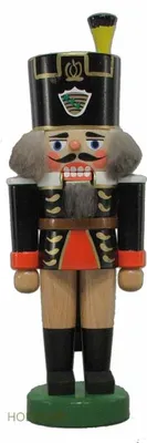 Produktbild von Nussknacker Bergmann schwarz Höhe 19cm NEU