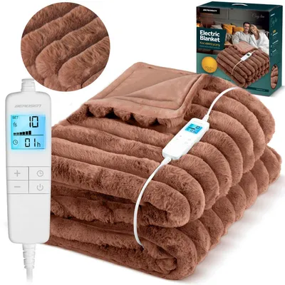 Zdjęcie produktu dla Koc elektryczny podgrzewany 180 x 160 cm Berdsen BD-963