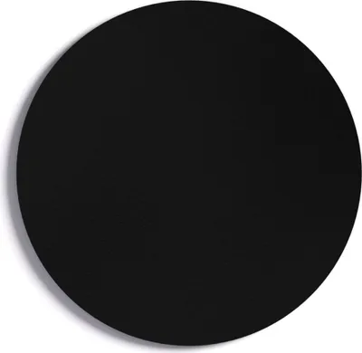 Produktbild von Runde schwarze Magnettafel, RUND, Durchmesser 40 cm – rahmenlose Magnettafel