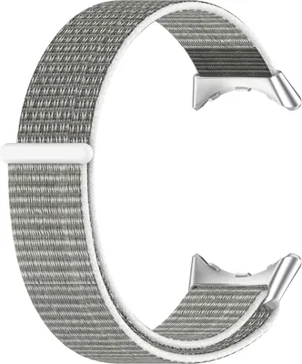 Produktbild von Nylon Uhrenarmband Armband Ersatz Band Strap Für Google Pixel Watch Sport Band Grau Weiss