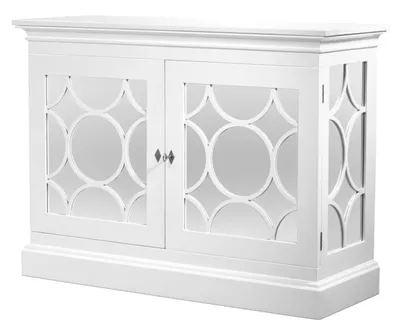 Produktbild von Casa Padrino Designer Mahagoni Schrank Weiß - Limited Edition