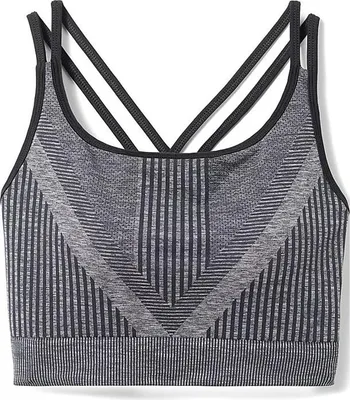 Produktbild von Smartwool Intraknit Strappy Sport-bh Grau L Frau Grau L