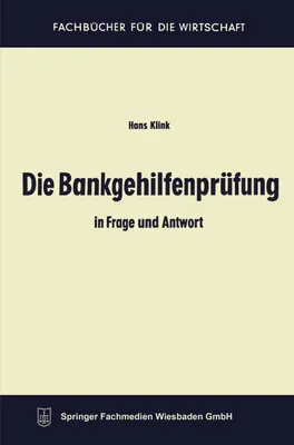Produktbild von Die Bankgehilfenprüfung in Frage und Antwort