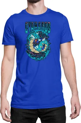 Zdjęcie produktu dla Męska Koszulka Japan Anime Manga Pokemon Gyarados, Man 3XL / Niebieski