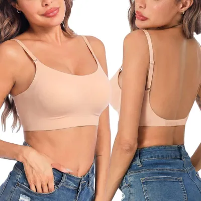 Immagine prodotto di Reggiseno senza fili e senza cuciture, con scollo basso, per donna
