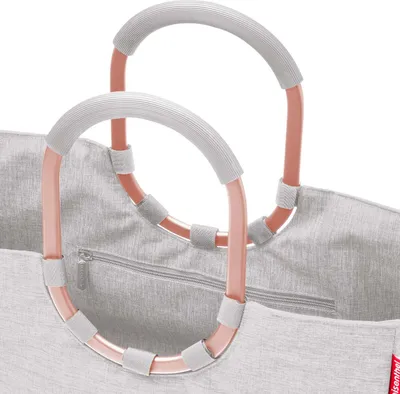 Produktbild von reisenthel loopshopper L, Einkaufstasche, Shopper, Tragetasche, Tasche, Frame Twist Sky Rose, 25 L, OR1036