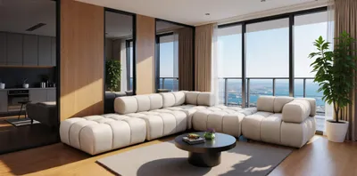 Produktbild von Kaiser Möbel Ecksofa Corner modular, Veloursstoff Bluvel, Creme, Links, Bolla