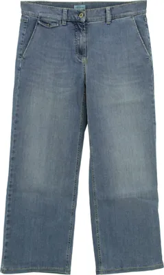Produktbild von 29640 Gerry Weber, Culotte,  3/4 Damen Jeans Hose, Stretchdenim, blue used, D 40 W 30 L 24