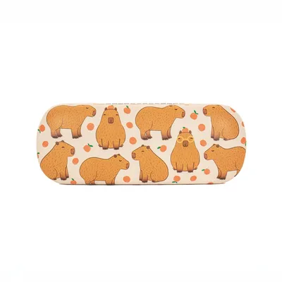 Produktbild von Brillenetui Capybara Hartschale ca. 16 x 6 x 3,5 cm Wasserschwein-Motiv