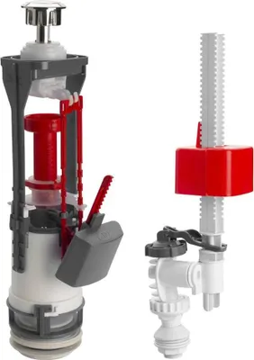 Produktbild von Sapho Spülgarnitur mit DUAL-Spülung, Bodenfüllung 1/2", Chrom