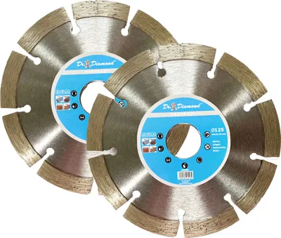 Produktbild von Diamanttrennscheibe 125 mm Beton Ziegel Naturstein - Diamant-Trennscheibe 125 mm 2er Set