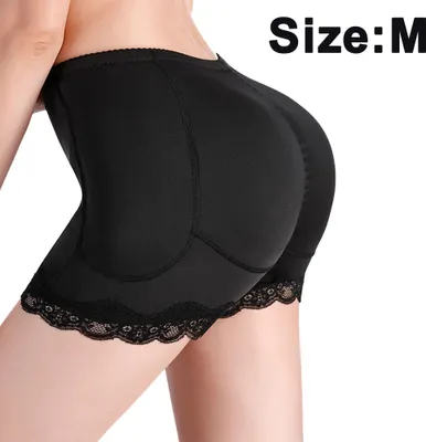 Produktbild von Unterwäsche Shorts für Frauen Hohe Taille Shapewear Butt Lifter Höschen Hohe Taille Body Shaper Shorts,Black,M
