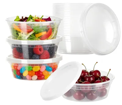 24er-Set Vorratsdosen mit Deckel, 230 ml, BPA-frei, stapelbar