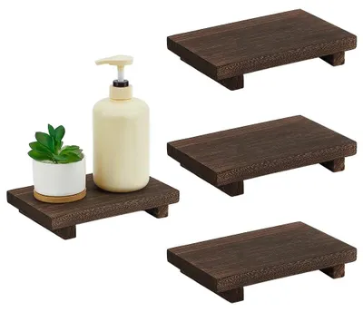 Image de Lot de 4 sous-verres en bois pour la décoration