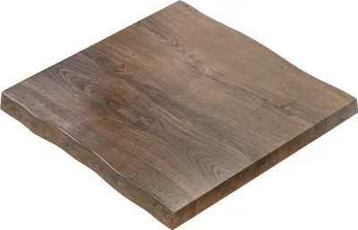 Produktbild von PERU | Gastro Tischplatte Baumkante | B:T 70 x 70 cm | Walnuß | Quadratisch | Gastro Massivholzplatte