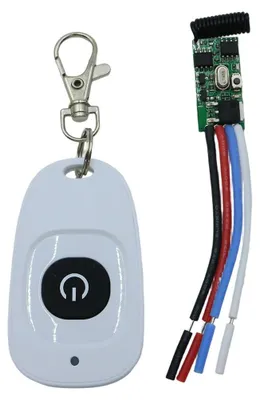 Funkfernbedienung DC 3,5-12 V, 1-Kanal-Relais-Empfänger, 433 MHz