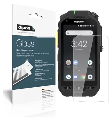 Obrázok produktu pre 2x ochranná fólia pre Ruggear RG725 - Anti-Shock 9H fólia dipos Glass plastové sklo