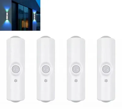 Produktbild von 4er Set LED Ambienteleuchten mit Bewegungssensor, kabellos und wiederaufladbar mit Magnethalterung