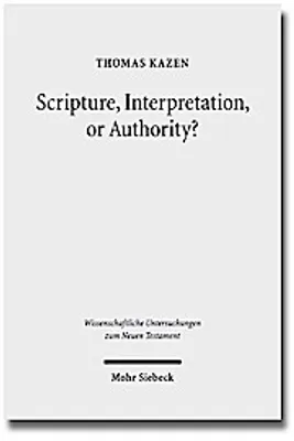 Produktbild von Scripture, Interpretation, or Authority?