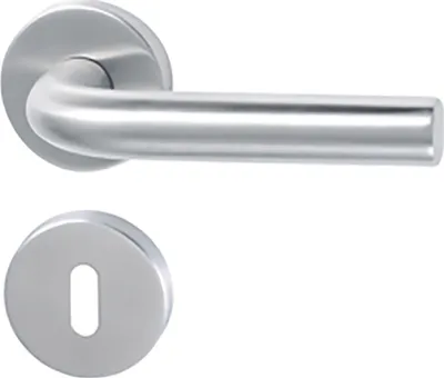 Produktbild von STROXX Drückergarnitur L-Form BB TH 102 Edelstahl matt