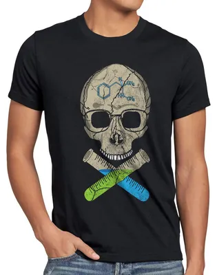 Produktbild von style3 Walter Totenkopf T-Shirt Herren