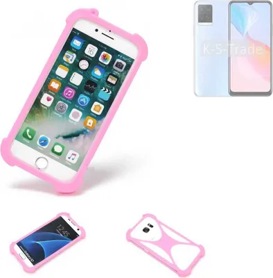 Produktbild von K-S-Trade Handy Hülle kompatibel mit Vivo Y21 Schutz Hülle Bumper Silikon Schutz Hülle Cover Case Silikoncase Silikonbumper TPU Softcase
