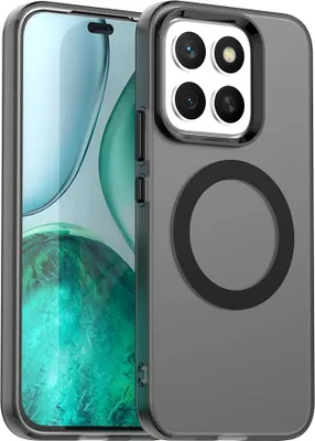 Produktbild von Magnetisch Hülle für Honor X8C, Schlank Durchscheinend Matt Stoßfest Handyhülle Schwarz