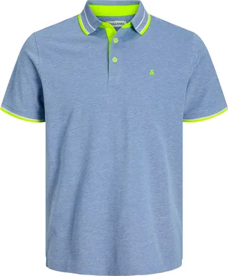 Produktbild von Jack&Jones Poloshirt XXL hellblau melange JJEPAULOS