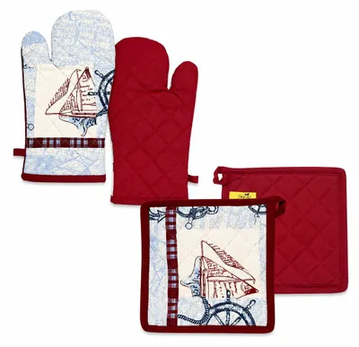 Obrázek produktu pro Home Elements Kuchyňská chňapka a podložka Plachetnice