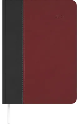 Produktbild von Buchkalender Premium Fire schwarz-rot 2026 - Büro-Kalender A