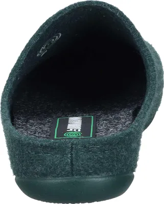 Produktbild von Dr. Brinkmann Damen Hausschuh Filz Pantoffel aus recyceltem PET mit Gummisohle, Größe:42 EU, Farbe:Grün
