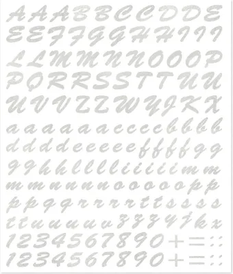 Produktbild von Kit Klebebuchstaben Farbe Silber