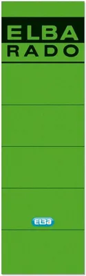 Produktbild von Ordnerrückenschild für Elba selbstklebend kurz/breit VE=100x10 Stück grün