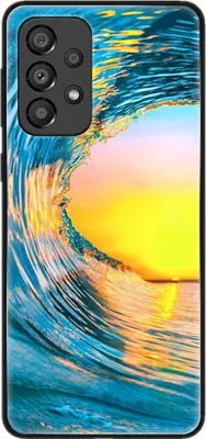 Produktbild von König Design Hülle kompatibel mit Samsung Galaxy A33 5G Kunststoff Soft Handyhülle - Handy Case Welle