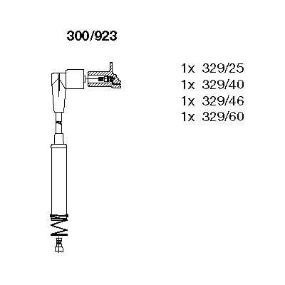 Produktbild von Bremi | Zündleitungssatz (300/923) u.a. für Opel