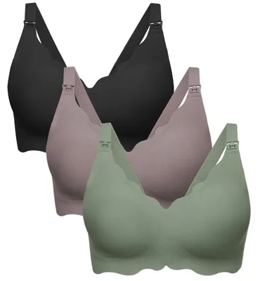 Immagine prodotto di Set di 3 reggiseni per l'allattamento senza cuciture per donna