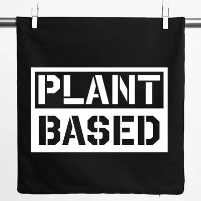 Produktbild von Huuraa Kissenbezug Plant Based Modern 40x40cm Black Baumwolle Dekokissenbezug Geschenkidee
