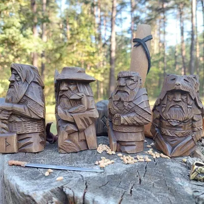 Viking-Statue aus Harz, Antik-Stil, 5x6x10 cm, 1 Stück