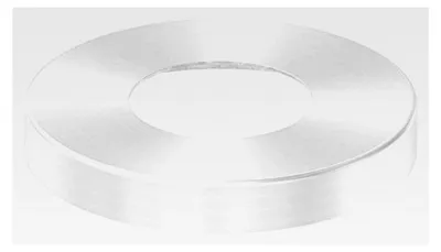 Produktbild von Abdeckrosette 105 x 15 mm, Wandstärke 1 mm, Bohrung ø 49 mm, V2A Edelstahl