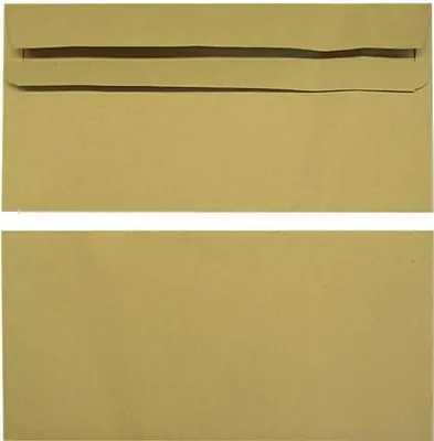 Produktbild von Briefumschläge DINlang 80g/qm selbstklebend VE=1000 Stück braun