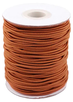 50m extra starke Gummikordel Gummischnur 2mm orangebraun