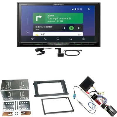 Produktbild von Pioneer AVH-Z9200DAB CarPlay Android Auto Einbauset für Porsche Cayenne bis 2006