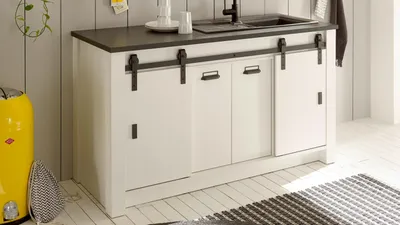 Produktbild von Spültisch Sherwood Küchenschrank Pinie weiß 161cm