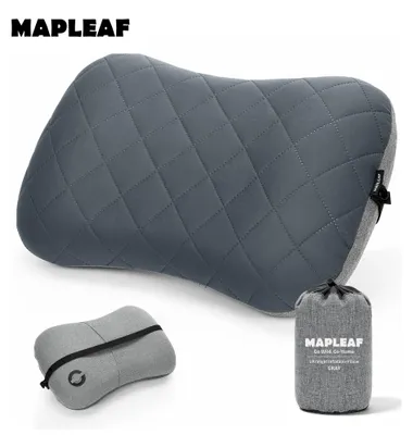 Produktbild von STUNQ® Aufblasbares Campingkissen Ultraleicht Ergonomische Nackenstütze Waschbarer Bezug