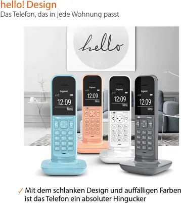 Image de Gigaset S30852-H2962-B103 Gigaset CL390HX Dark Grey