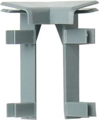 Produktbild von 2,5m Teppichleiste Kettelleisten Teppich Leiste Ketteln WEISS 50mm Innenecke GRAPHIT 1 Stk.