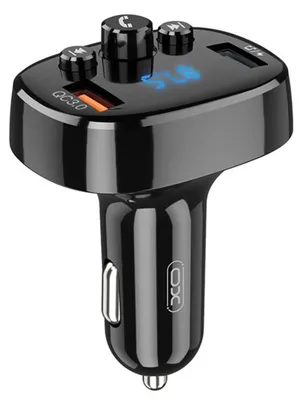 Obrázok produktu pre Bluetooth FM Transmitter and Car Charger XO DESIGN BCC03, 2 x USB-A, Black