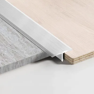 Produktbild von Aluminium-Übergangsfuß, 3 Stück, 900 x 20 mm, Übergangsstreifen für Türdurchgänge und Anschlussböden von Lamellenböden, Silber