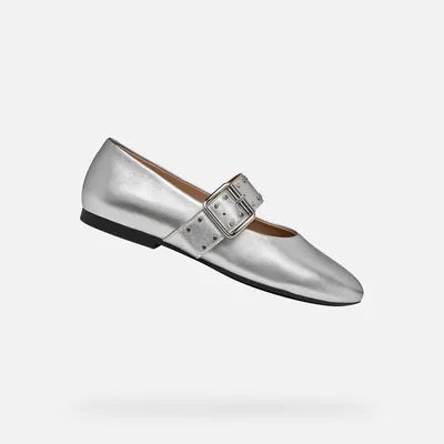 Produktbild von Geox Silberne Damenballerinas New Palmaria 40